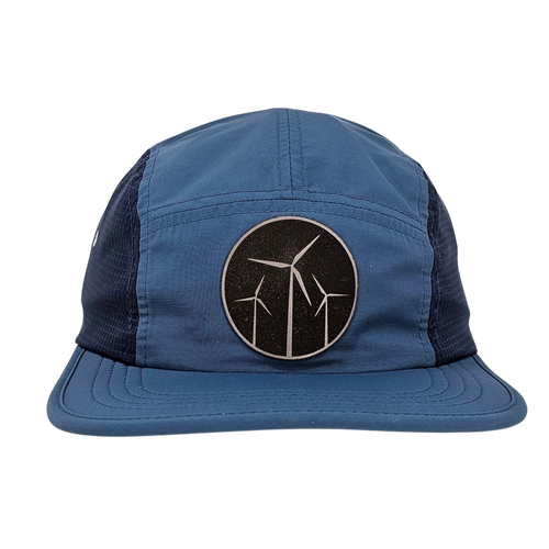 Leather Wind Patch 7 Panel Relaxed Stay Dri Campers Cap