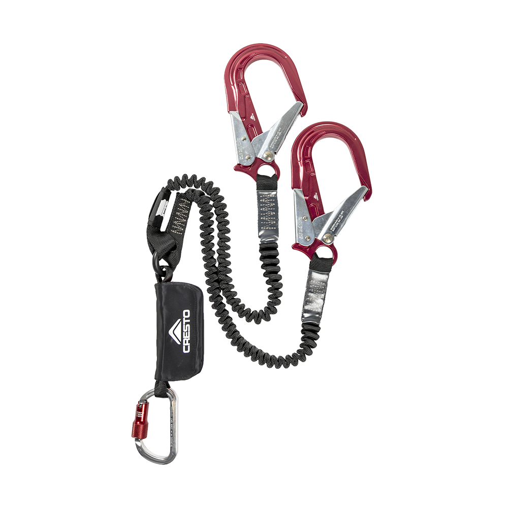 Cresto Fusion Pro Twin-Flex Fall Arrest Lanyard 1602, 1.8m, 140 kg.