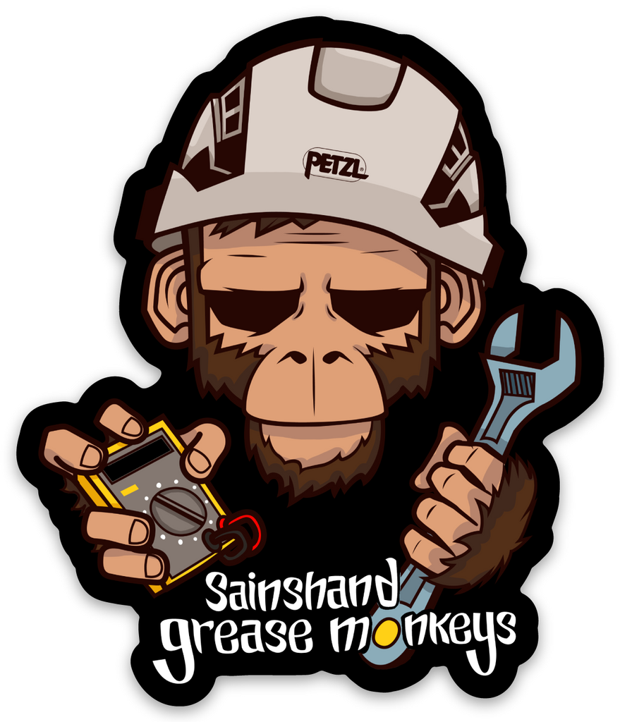 Sainshand Grease Monkey Stickers – TCGM Store